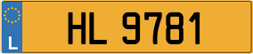 Trailer License Plate